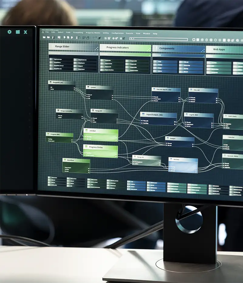 digital routes on a computer