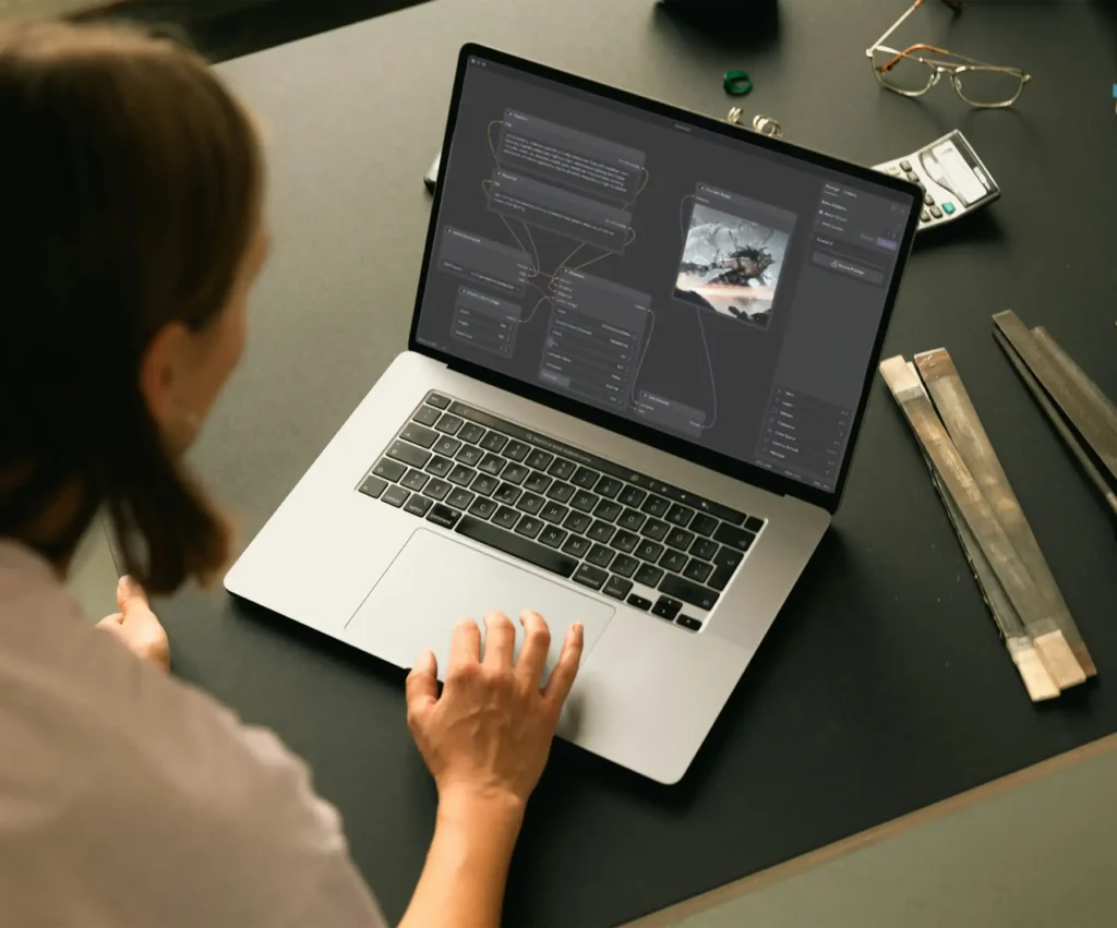 woman on laptop