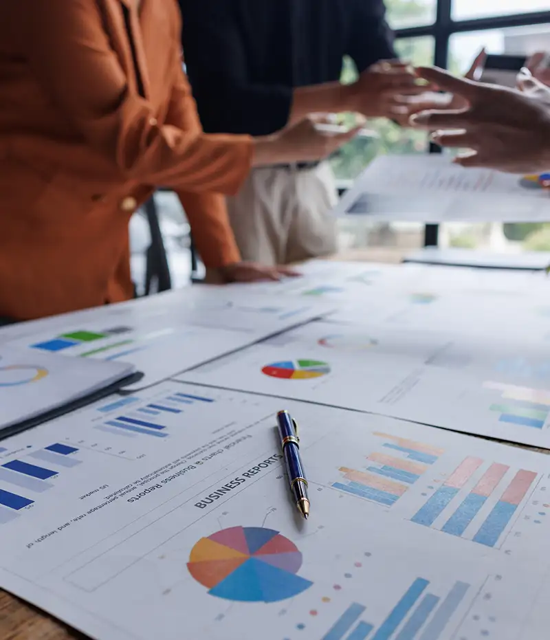 reports and analytics on the table