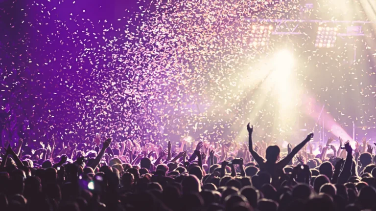 audience at a live performance