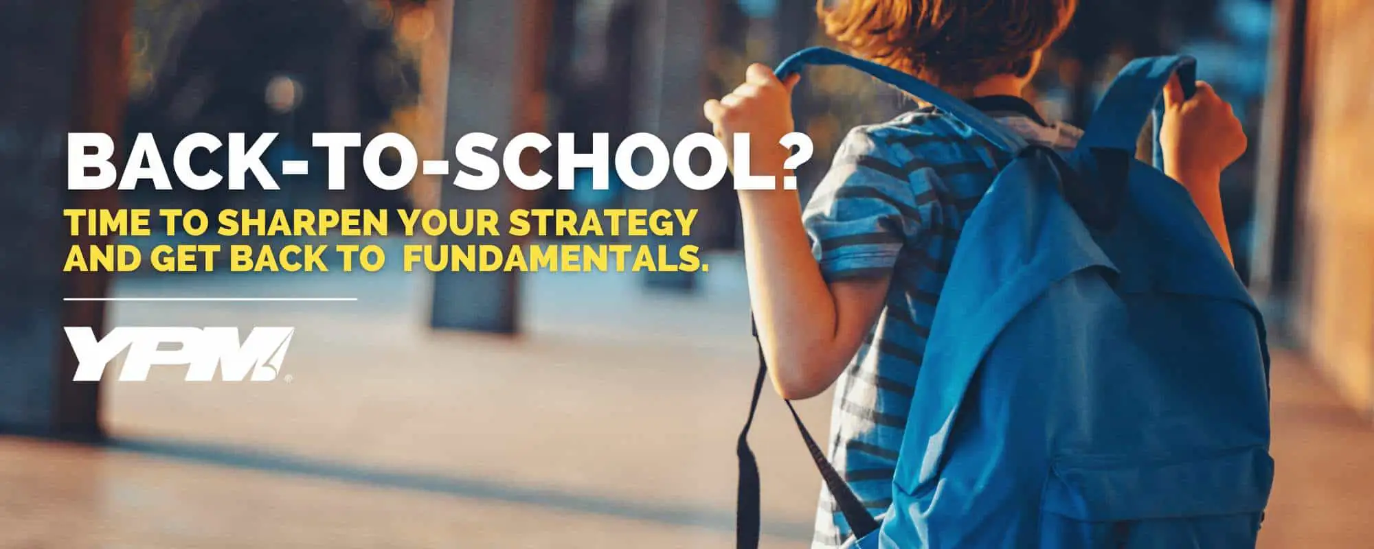 back to school - child with backpack