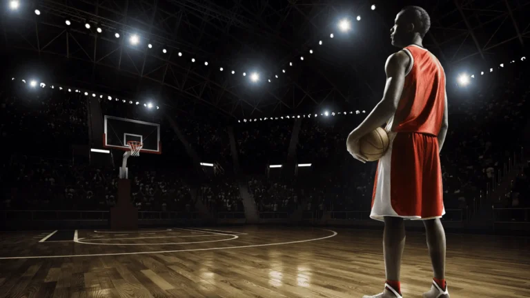 basketball player on the court