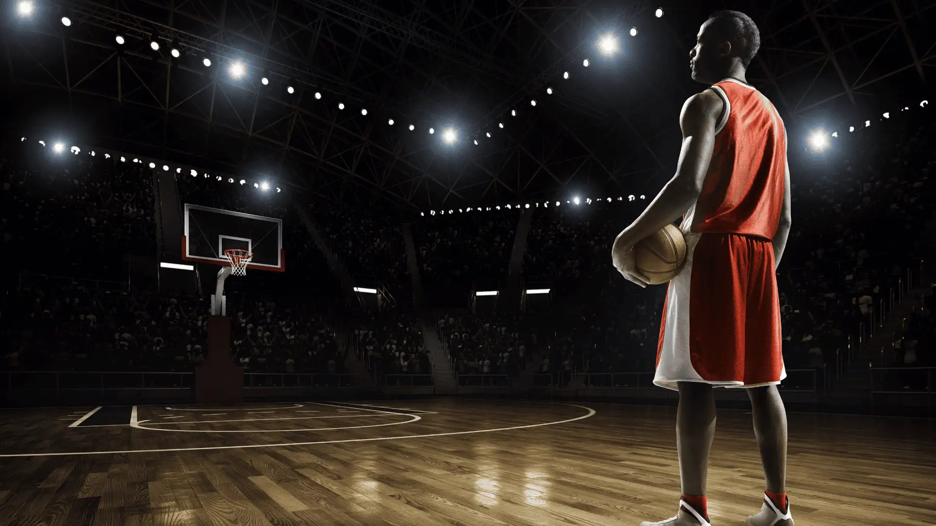 basketball player on the court