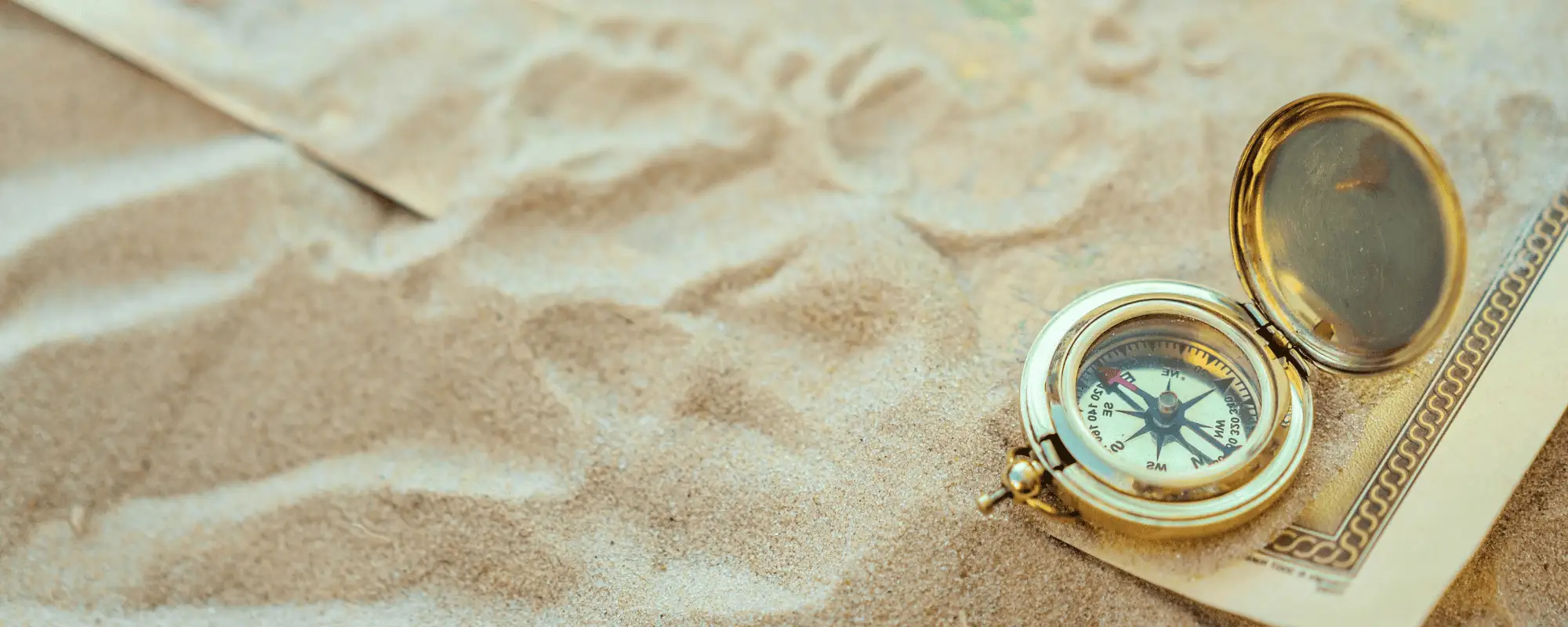 compass in the sand