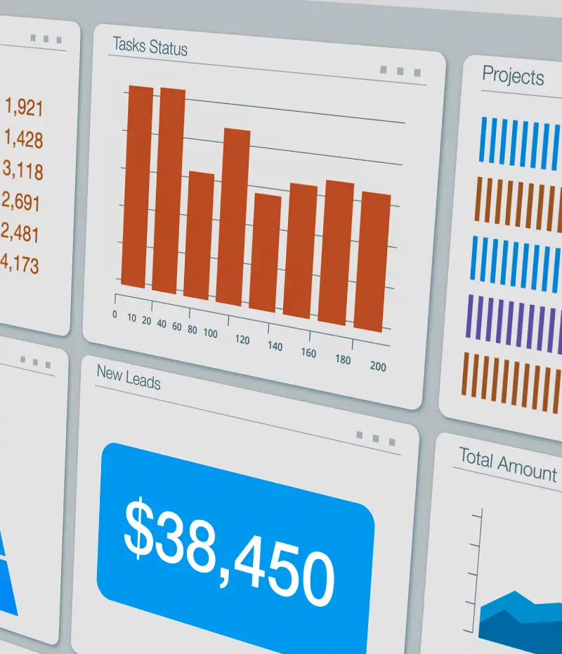 data and statistics display