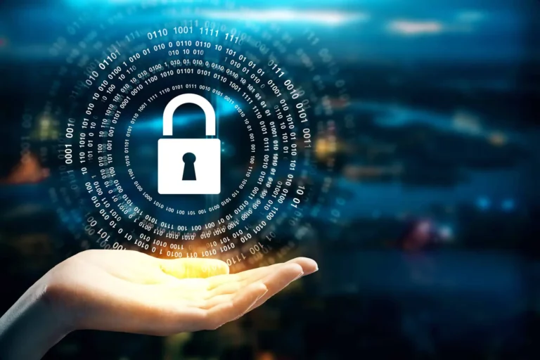 image of hand holding a lock