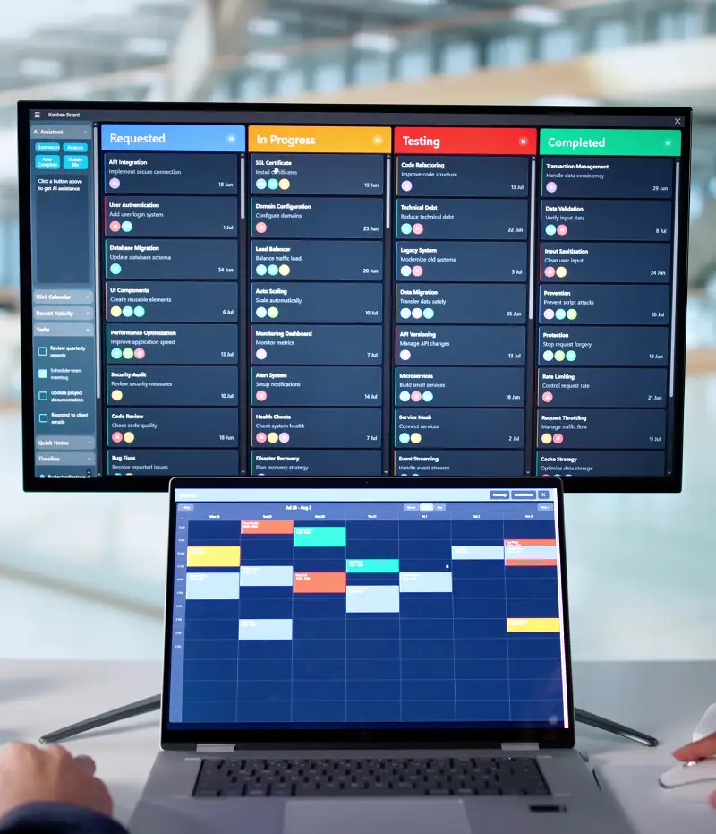 scheduler on multiple screens